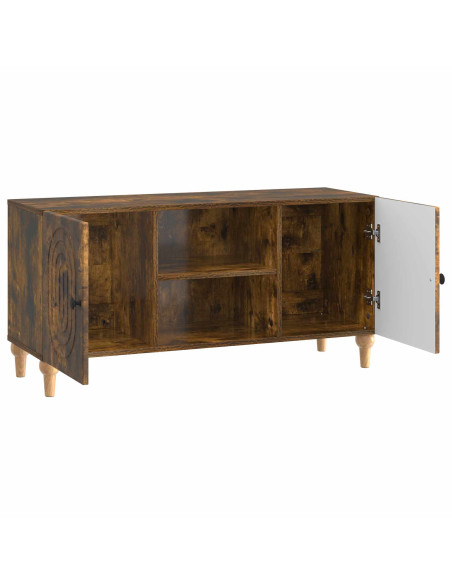 Mobile TV Rovere Fumo 102 x 34,5 x 50 cm Legno ingegnerizzato