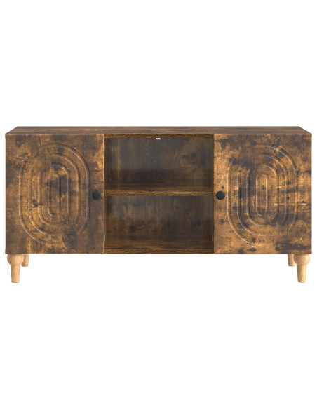 Mobile TV Rovere Fumo 102 x 34,5 x 50 cm Legno ingegnerizzato
