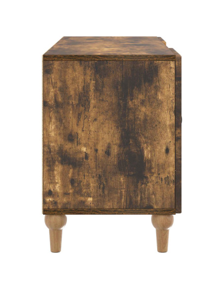 Mobile TV Rovere Fumo 102 x 34,5 x 50 cm Legno ingegnerizzato