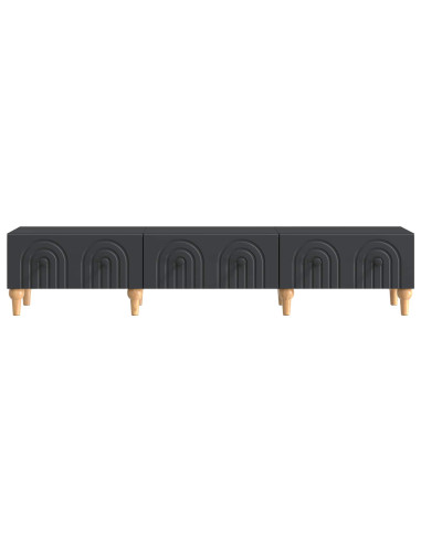 Mobile TV Nero 147 x 34,5 x 30 cm Legno ingegnerizzato