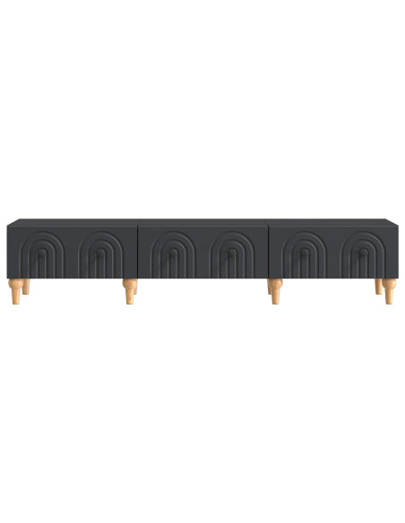 Mobile TV Nero 147 x 34,5 x 30 cm Legno ingegnerizzato