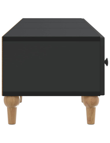 Mobile TV Nero 147 x 34,5 x 30 cm Legno ingegnerizzato