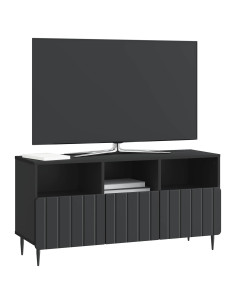 Mobile TV Nero 102 x 34,5 x 50 cm Legno ingegnerizzato 2