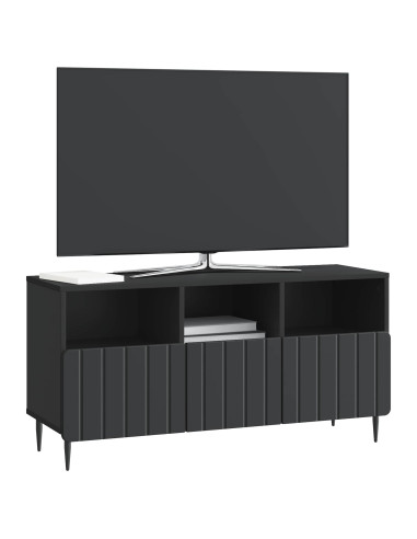 Mobile TV Nero 102 x 34,5 x 50 cm Legno ingegnerizzato
