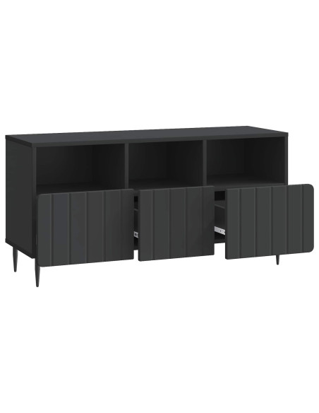 Mobile TV Nero 102 x 34,5 x 50 cm Legno ingegnerizzato