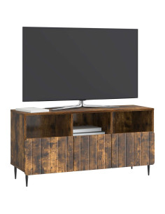 Mobile TV Rovere Fumo 102 x 34,5 x 50 cm Legno ingegnerizzato 2