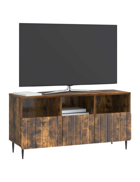Mobile TV Rovere Fumo 102 x 34,5 x 50 cm Legno ingegnerizzato