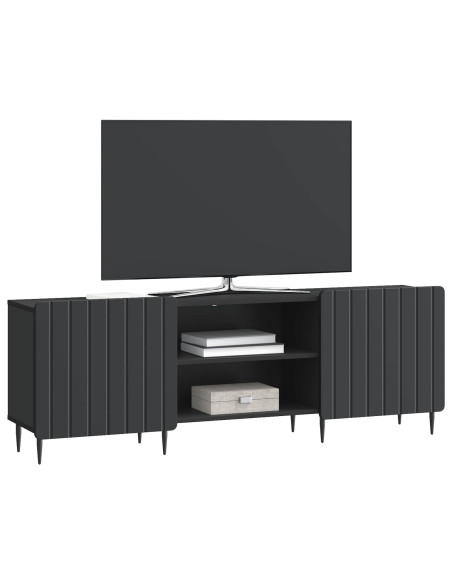 Mobile TV Nero 150 x 31 x 52 cm Legno ingegnerizzato