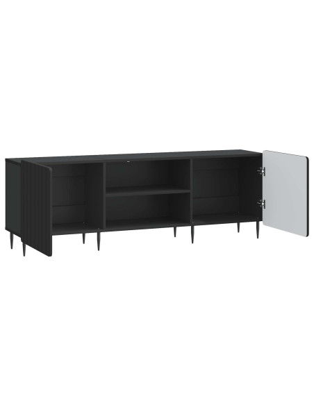 Mobile TV Nero 150 x 31 x 52 cm Legno ingegnerizzato
