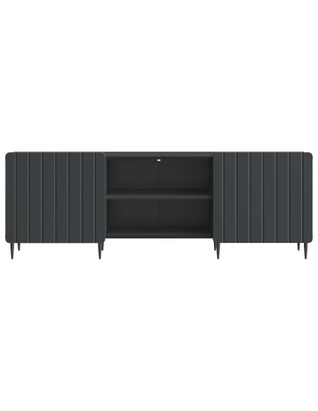 Mobile TV Nero 150 x 31 x 52 cm Legno ingegnerizzato