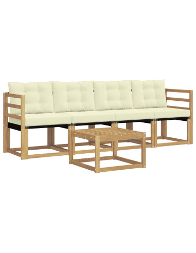 Set di divani da esterno con cuscino 5 pcs
