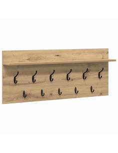 Appendiabiti a muro Rovere artigianale 100 x 40 x 12 cm 2