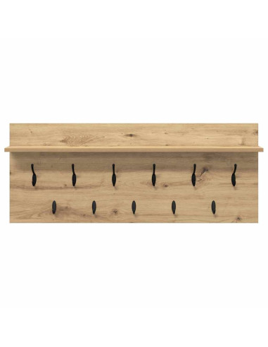 Appendiabiti a muro Rovere artigianale 100 x 40 x 12 cm