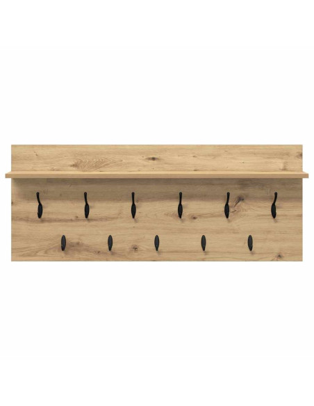 Appendiabiti a muro Rovere artigianale 100 x 40 x 12 cm