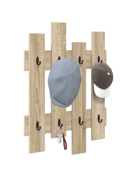 Appendiabiti a muro Rovere Sonoma 60 x 3 x 82 cm
