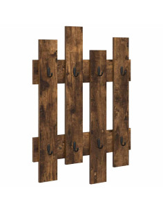 Appendiabiti a muro Rovere fumé 60 x 3 x 82 cm 2