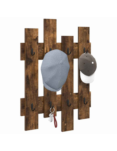 Appendiabiti a muro Rovere fumé 60 x 3 x 82 cm
