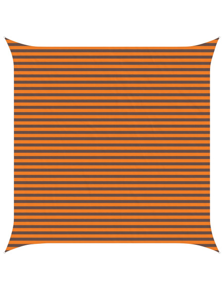 Telo Ombra da Esterno Arancione e Marrone 4,5 x 4,5 m
