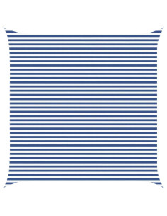 Telo Ombra da Esterno Blu e Bianco 5 x 5 m 2