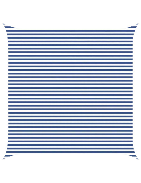 Telo Ombra da Esterno Blu e Bianco 5 x 5 m