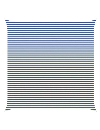 Telo Ombra da Esterno Blu e Bianco 6 x 6 m