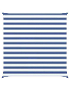 Telo Ombra da Esterno Blu e Bianco 7 x 7 m 2
