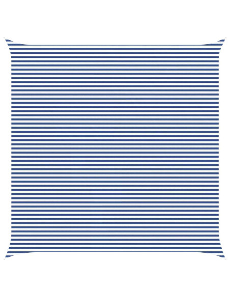 Telo Ombra da Esterno Blu e Bianco 7 x 7 m