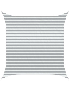 Telo Ombra da Esterno Grigio chiaro e bianco 3 x 3 m 2