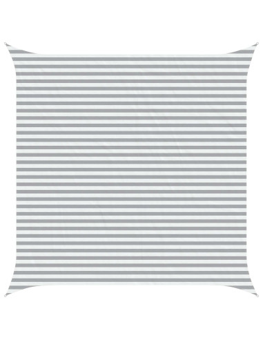 Telo Ombra da Esterno Grigio chiaro e bianco 4,5 x 4,5 m