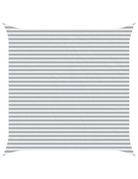 Telo Ombra da Esterno Grigio chiaro e bianco 4,5 x 4,5 m