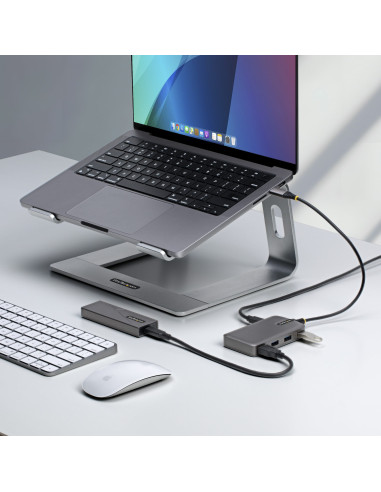StarTech.com 5G4AC-USB-C-HUB hub di interfaccia USB 3.2 Gen 1 (3.1 Gen 1) Type-C 5000 Mbit/s Grigio
