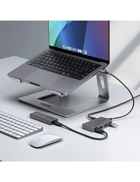 StarTech.com 5G4AC-USB-C-HUB hub di interfaccia USB 3.2 Gen 1 (3.1 Gen 1) Type-C 5000 Mbit/s Grigio