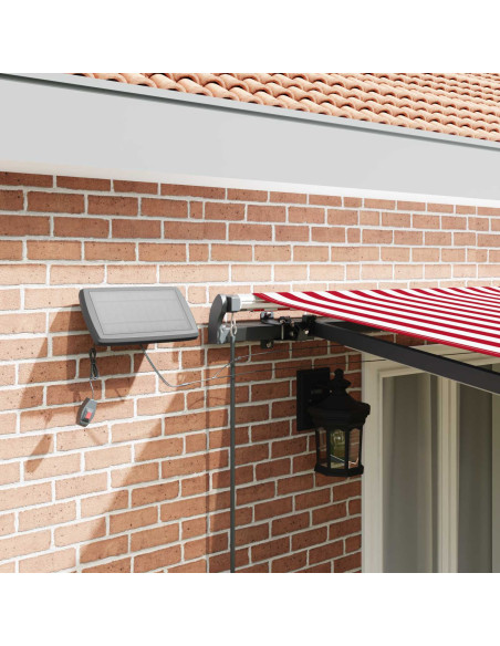 Tenda Retrattile Rosso e bianco 500 ×300 cm Tessuto