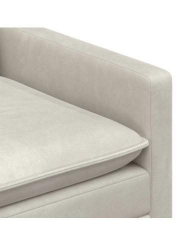 Set di divani 2 pcs Crema Velluto