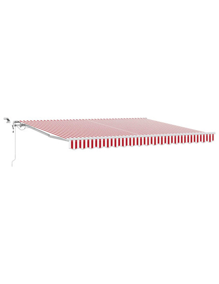Tenda Retrattile Rosso e Bianco 400 × 350 cm