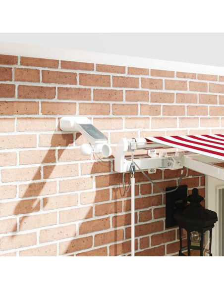 Tenda Retrattile Rosso e Bianco 400 × 350 cm