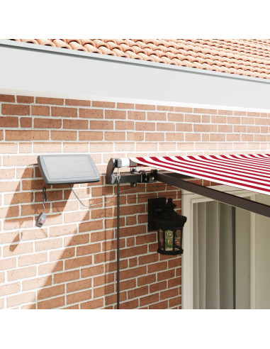 Tenda Retrattile Rosso e bianco 400 ×350 cm Tessuto