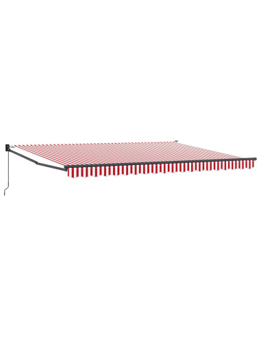 Tenda da Sole Rosso e Bianco 450 x 300 x 165 cm