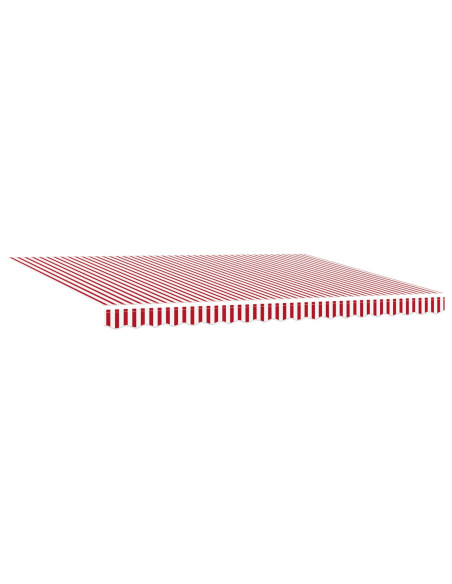 Tenda da Sole Rosso e Bianco 450 x 300 x 165 cm