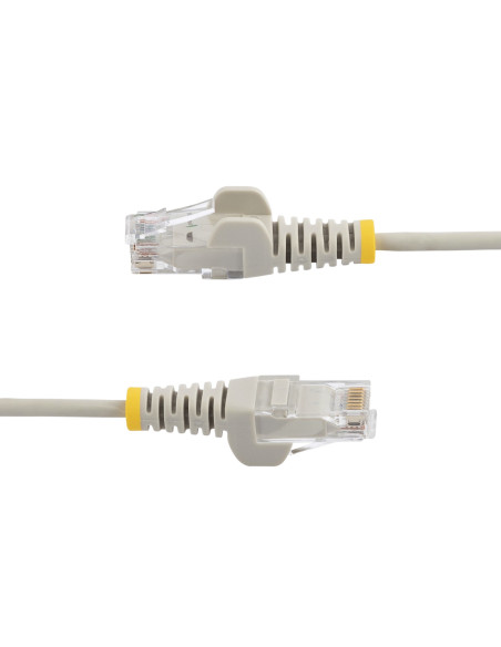 StarTech.com Cavo di Rete Ethernet Snagless CAT6 da 2m - Cavo Patch antigroviglio slim RJ45 - Grigio