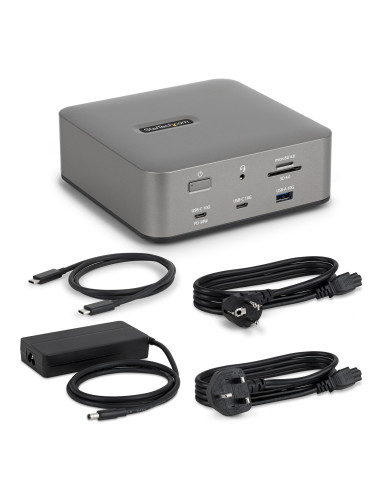 StarTech.com 215UE-TB5USB4DOCK replicatore di porte e docking station per laptop Cablato Thunderbolt 5 Grigio