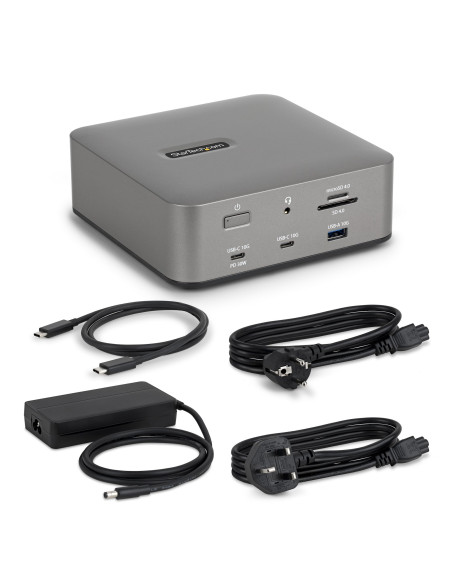 StarTech.com 215UE-TB5USB4DOCK replicatore di porte e docking station per laptop Cablato Thunderbolt 5 Grigio