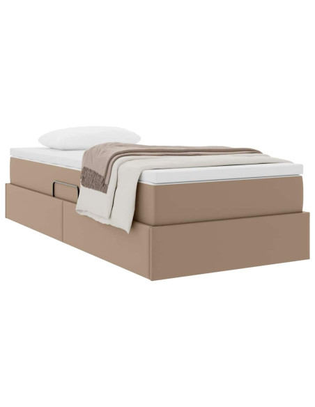 Letto con contenitore e materasso Cappuccino 100 x 200 cm