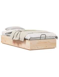 Letto ottomano Naturale 80 x 200 cm Legno di pino massiccio 2