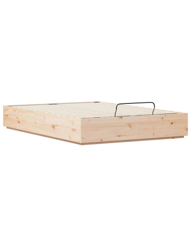 Letto ottomano Naturale 140 x 200 cm Legno di pino massiccio