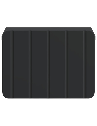 Mobiletto da notte a muro con cassetto Nero 33 x 34,5 x 24 cm