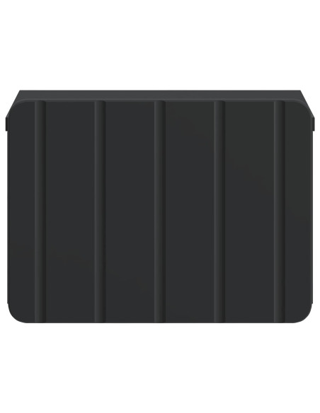 Mobiletto da notte a muro 2 pcs Nero 33 x 34,5 x 24 cm