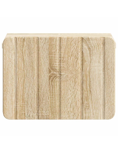Mobiletto da notte a muro Rovere Sonoma 33 x 34,5 x 24 cm