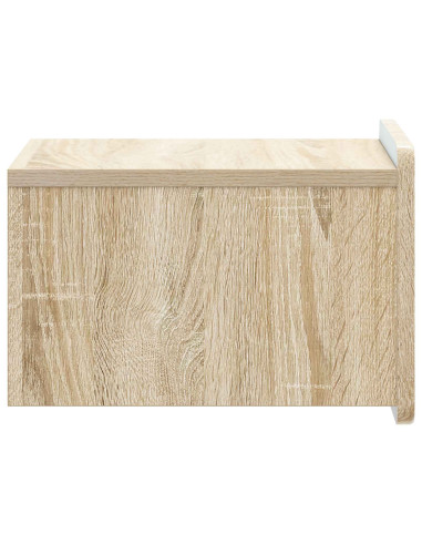 Mobiletto da notte a muro Rovere Sonoma 33 x 34,5 x 24 cm