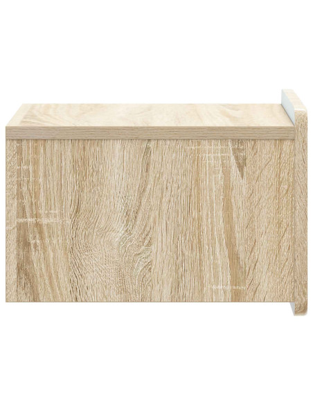 Mobiletto da notte a muro Rovere Sonoma 33 x 34,5 x 24 cm